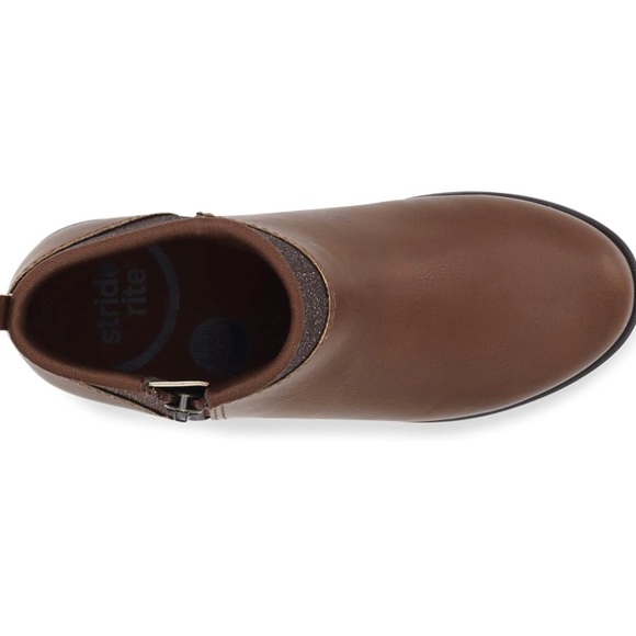 Stride Rite Lucy Boot 7.5T toddler girl in Mauve/Brown - Picture 4 of 14